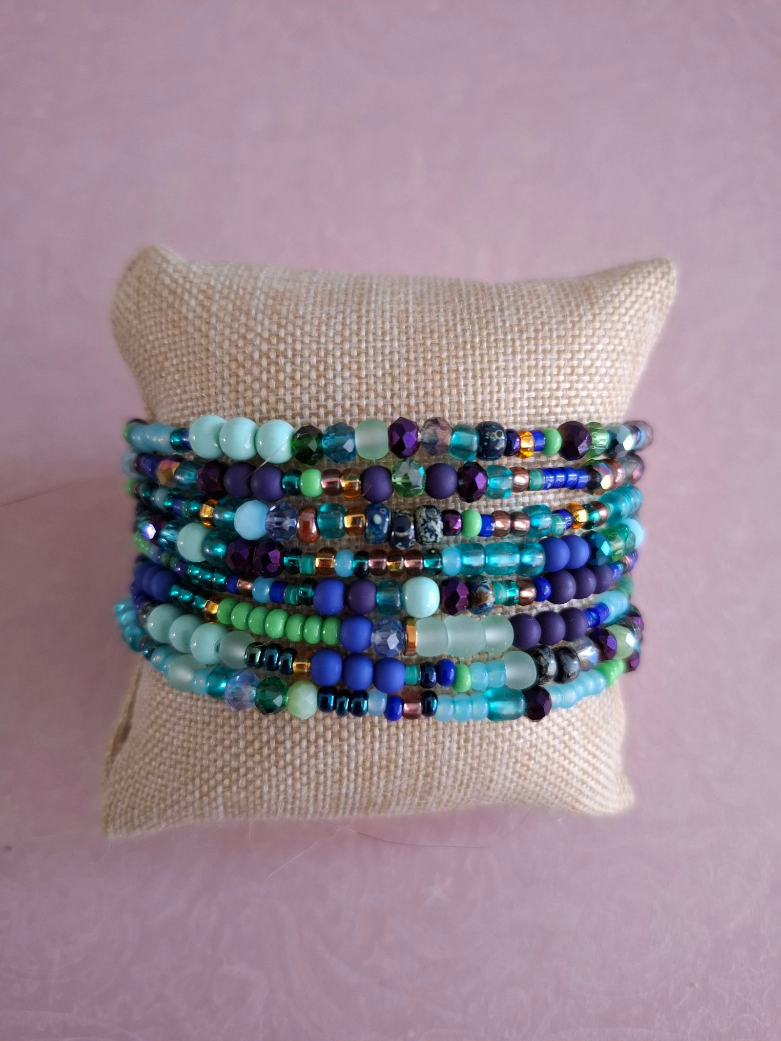 Pulsera/pulsera envolvente azul – photo 2
